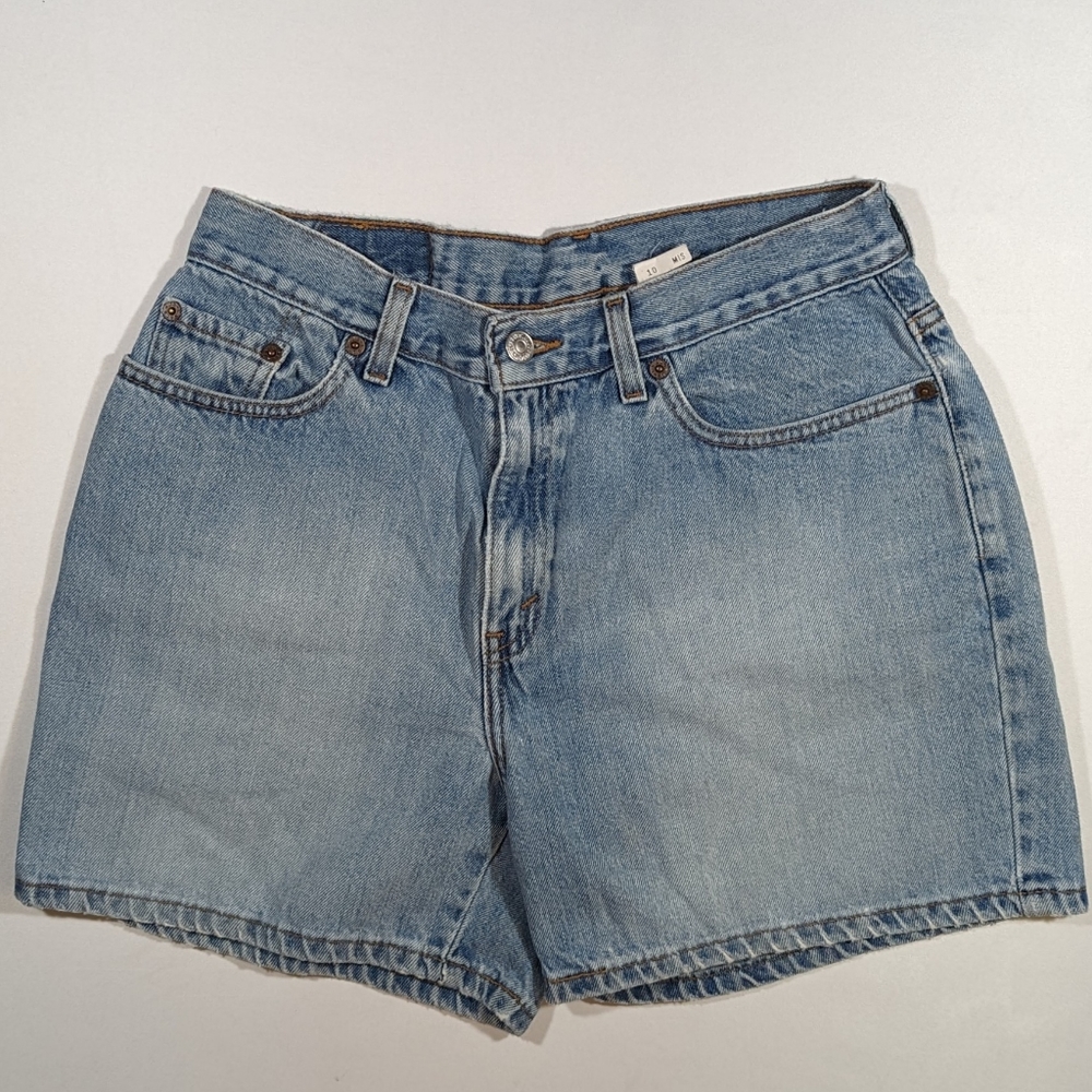 Vintage Levi's Red Tab 647 Denim Shorts Women Size 10 Mis Y2K 2001